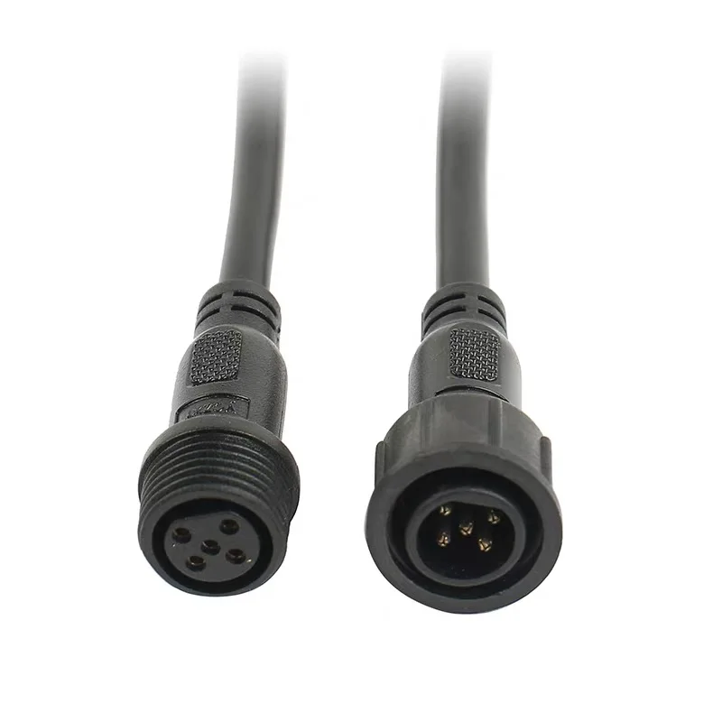 1set IP67 Waterproof 2/3/4/5 Pin  LED Male Female Cable Connector 20cm LED Light Strip Connector Cable Connector