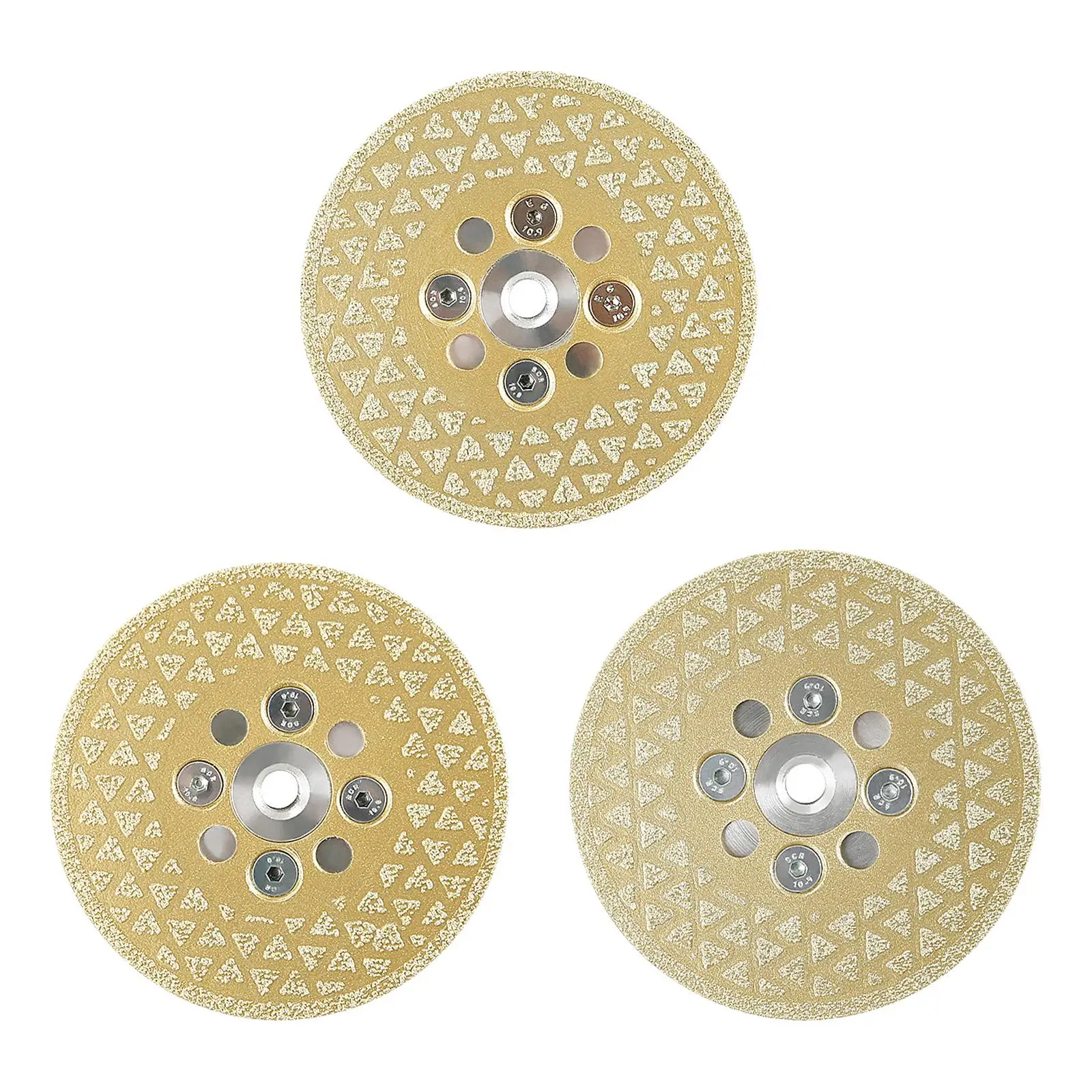 Diamond Abrasive Disc 10cm Granite Cutting and Grinding Wheel M10 Thread Dual Side for Masonry and Angle Grinder