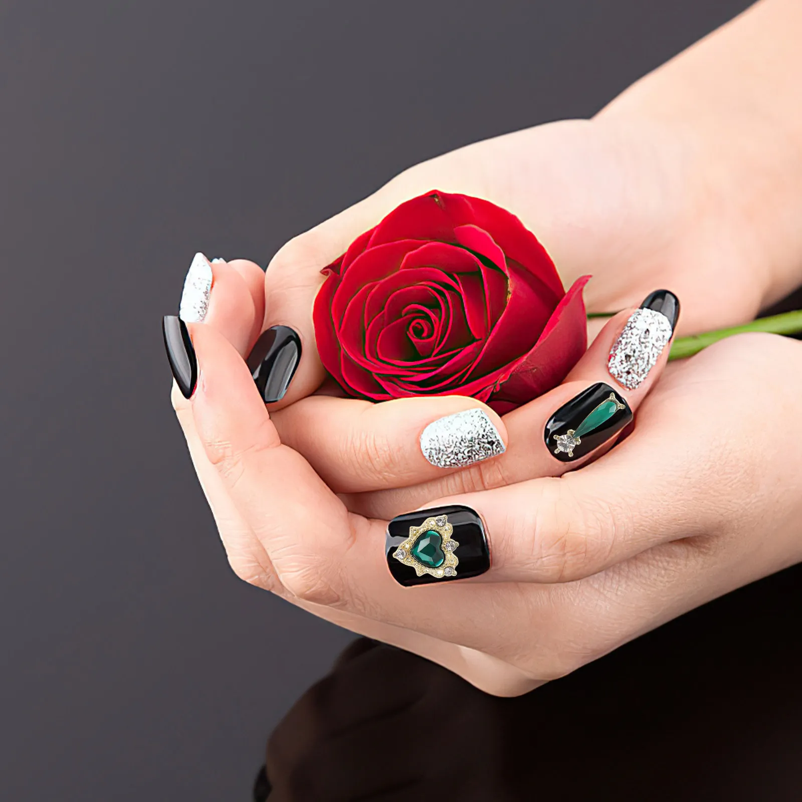 

20 шт. украшений для маникюра из сплава, декоративные элементы для ногтей, аксессуары для накладных ногтей, украшения для маникюра