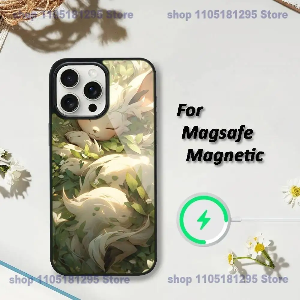 حافظة هاتف كارتون فوكس آيفون 17,16,15,14,13,12,11,Plus,Pro,Max,Mini Magsafe شحن لاسلكي مغناطيسي