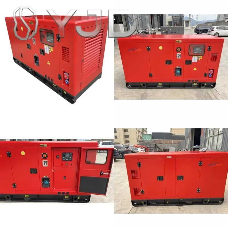 15 KVA Silent Generator 3 Phase 12 KW Open Frame with Remote Start ATS Option 240V/480V/230V Frequency 60Hz