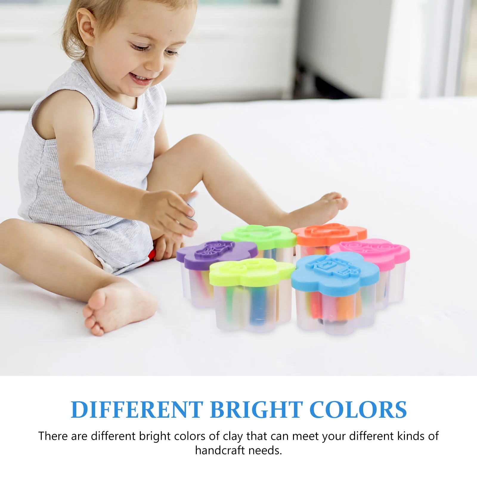 12 Boxes DIY Colorful Polymer Clay Kit for Kids Handicrafts Light Safe Modeling Clay Set Art Craft Supplies for Kids Creative