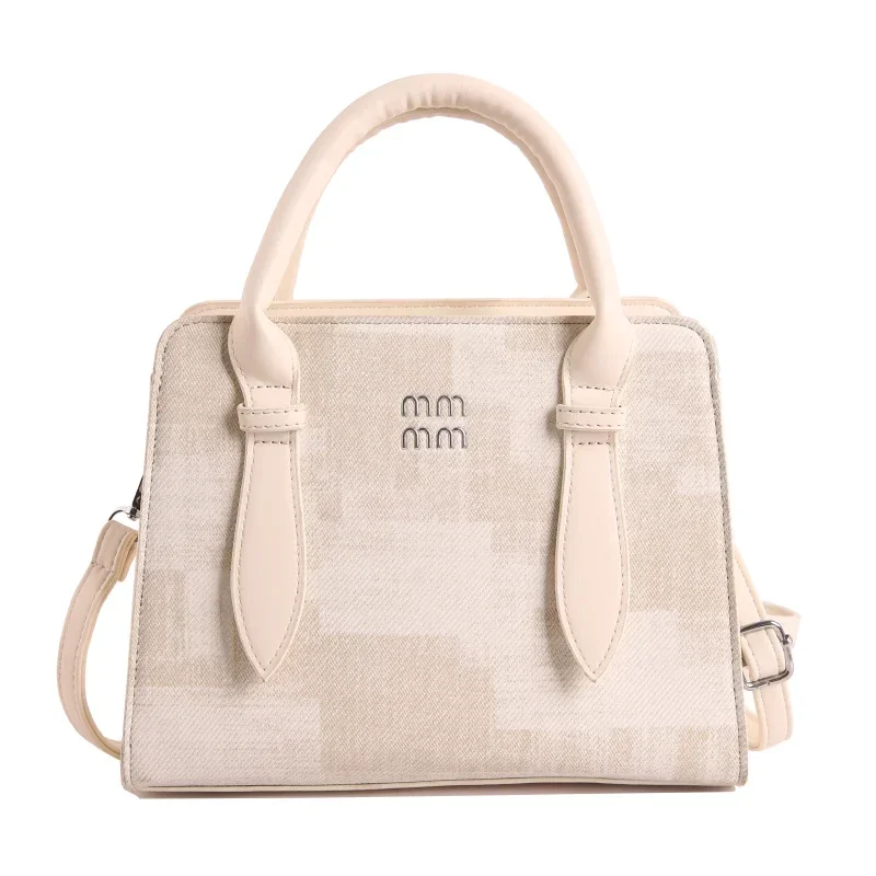 Luxury Simple Women'S Diaper Bag Elegant Crossbody Large Capacity Vintage Leather Designer Commuter Bag Fashionable Trendy