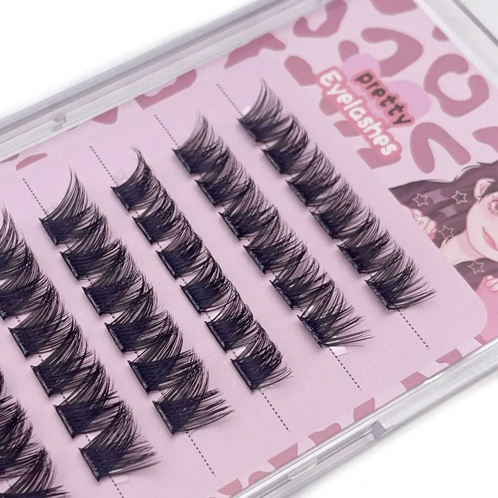 رموش ذاتية اللصق لا حاجة إلى غراء مجموعات رموش ذاتية اللصق قابلة لإعادة الاستخدام طبيعية Wispy