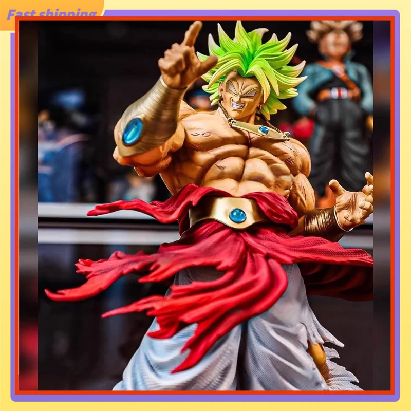 

46 см аниме Dragon Ball фигурка Broli фигурки Super Saiyan Broli фигурка куклы из ПВХ украшения статуя коллекция модель подарки