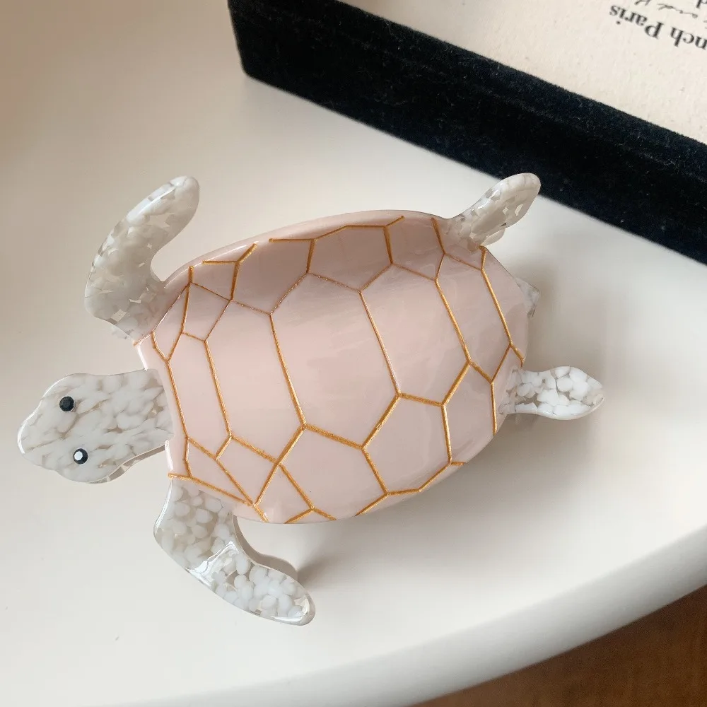 

New Cartoon Hair Claw Clips Ocean Turtles Cute Acetate Hair Clips Marine Life Animal Design Hair Accessories for Women Girls