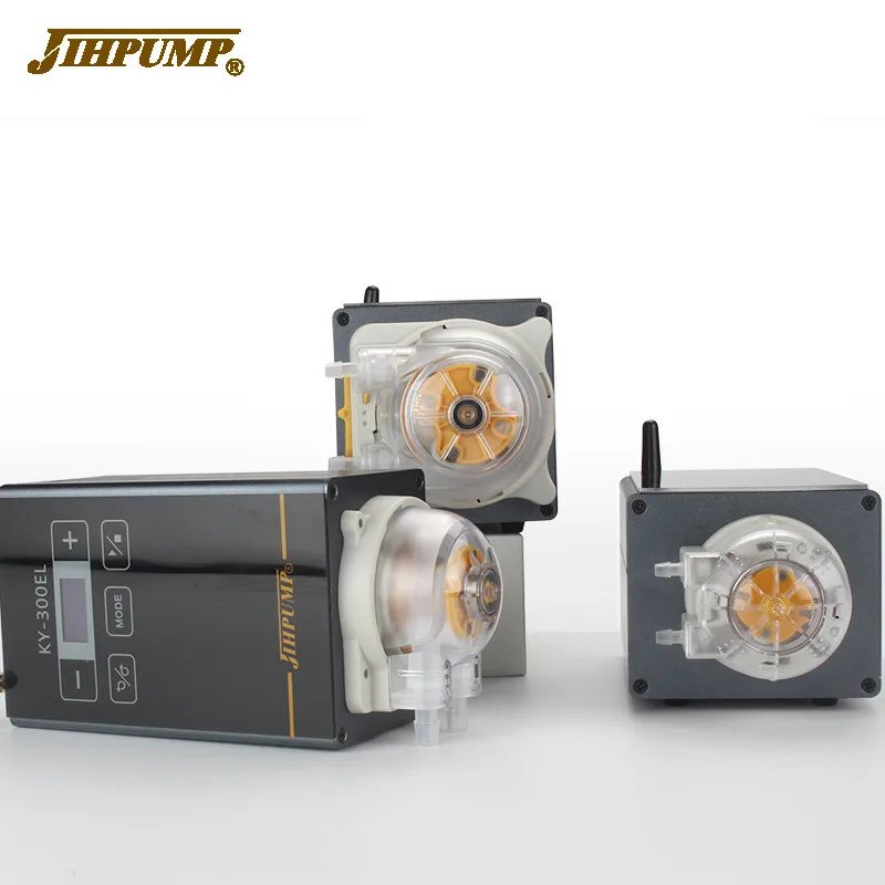 JIHPUMP KY-300EL 110V 220v Stepper Motor Liquid Dosing High Precision Peristaltic Pump 12V 24V