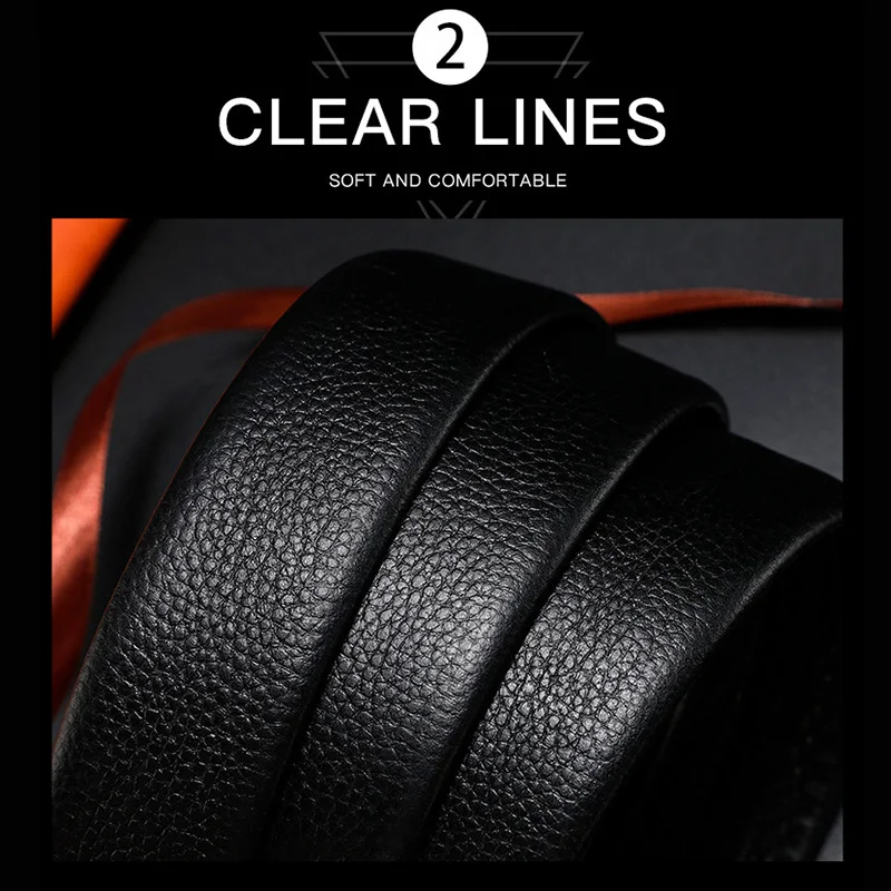 Pasek męski DINISITON czarny klasyczny pasek z automatyczną klamrą moda PU skórzane paski spodnie biznesowe