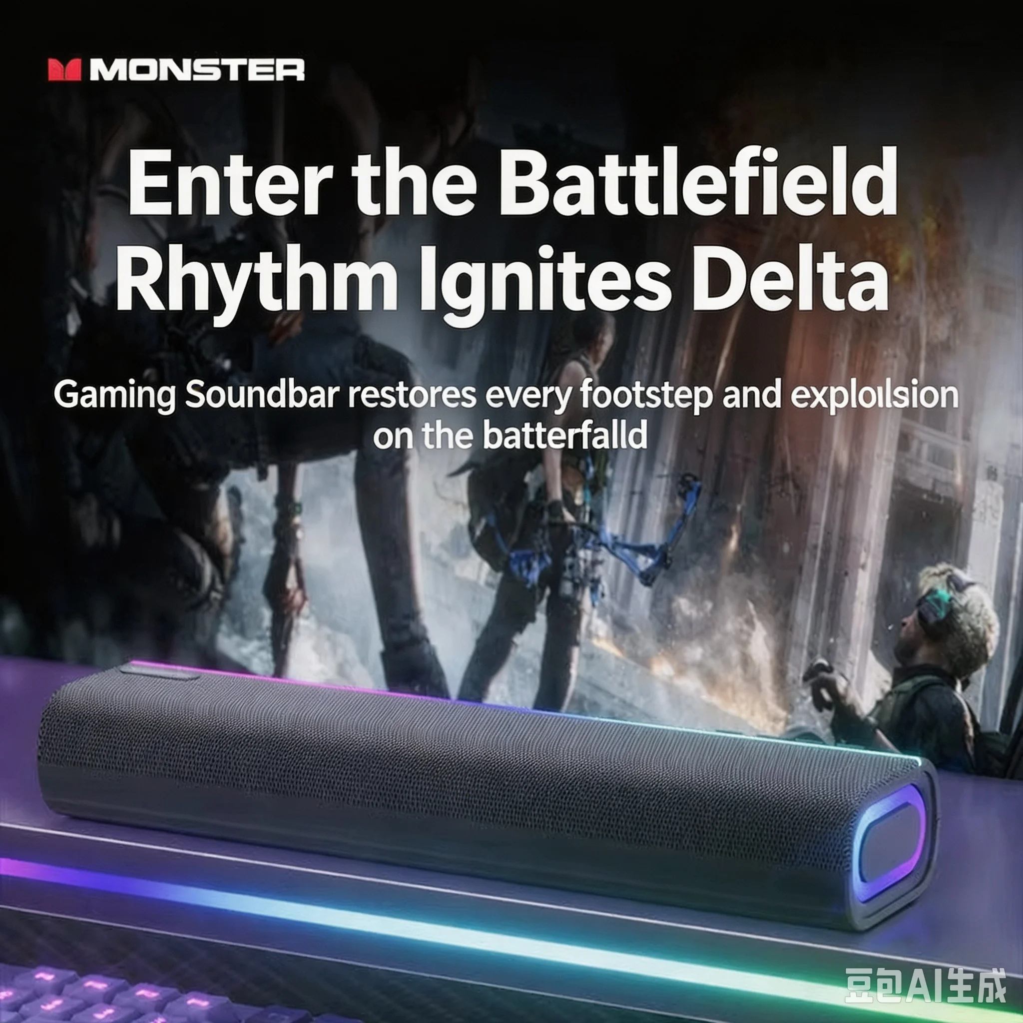 Monster YS02 Gaming Bluetooth – Rgb Computer Soundbar For Pc Bewertung und Preis
