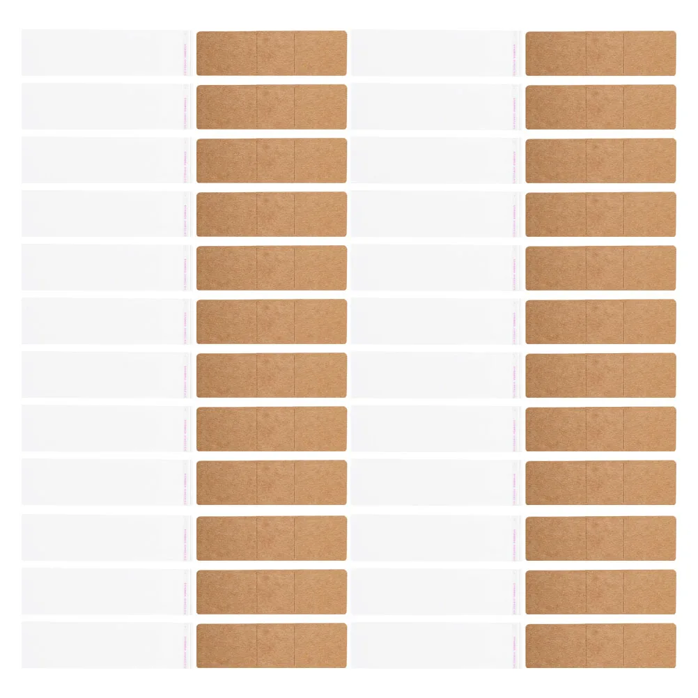 

1Set Bookmark Organizer Kraft Paper Sleeves for DIY Handmade Bookmark Display Storage Transparent Self-Adhesive Bag Protector