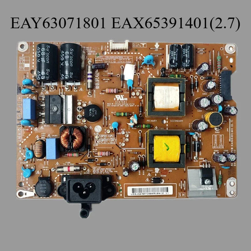 

EAX65391401(2.7) EAY63071801 Power Supply Board is for 32LB5800-UG 32LF580N 32LB550B 32LB560B 32LB580B 32LB561U 32LB700V TV