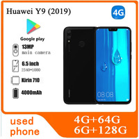 HUAWEI-Y9 2019,Smartphone Android,6.5 inch,4GB+64GB ROM,Google Play Store,Dual SIM,4000mAh,unlocked used phone