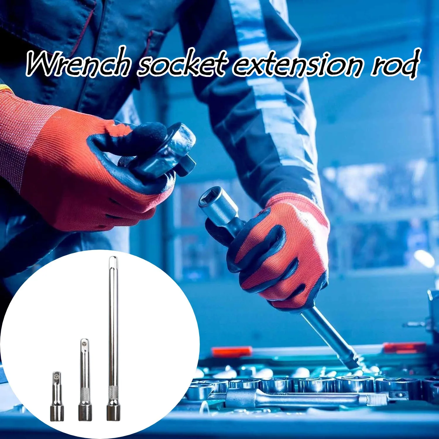 

Удлинитель для торцевого ключа-трещотки 1/2 дюйма, соединительная втулка, длинный стержень-инструмент для авторемонта