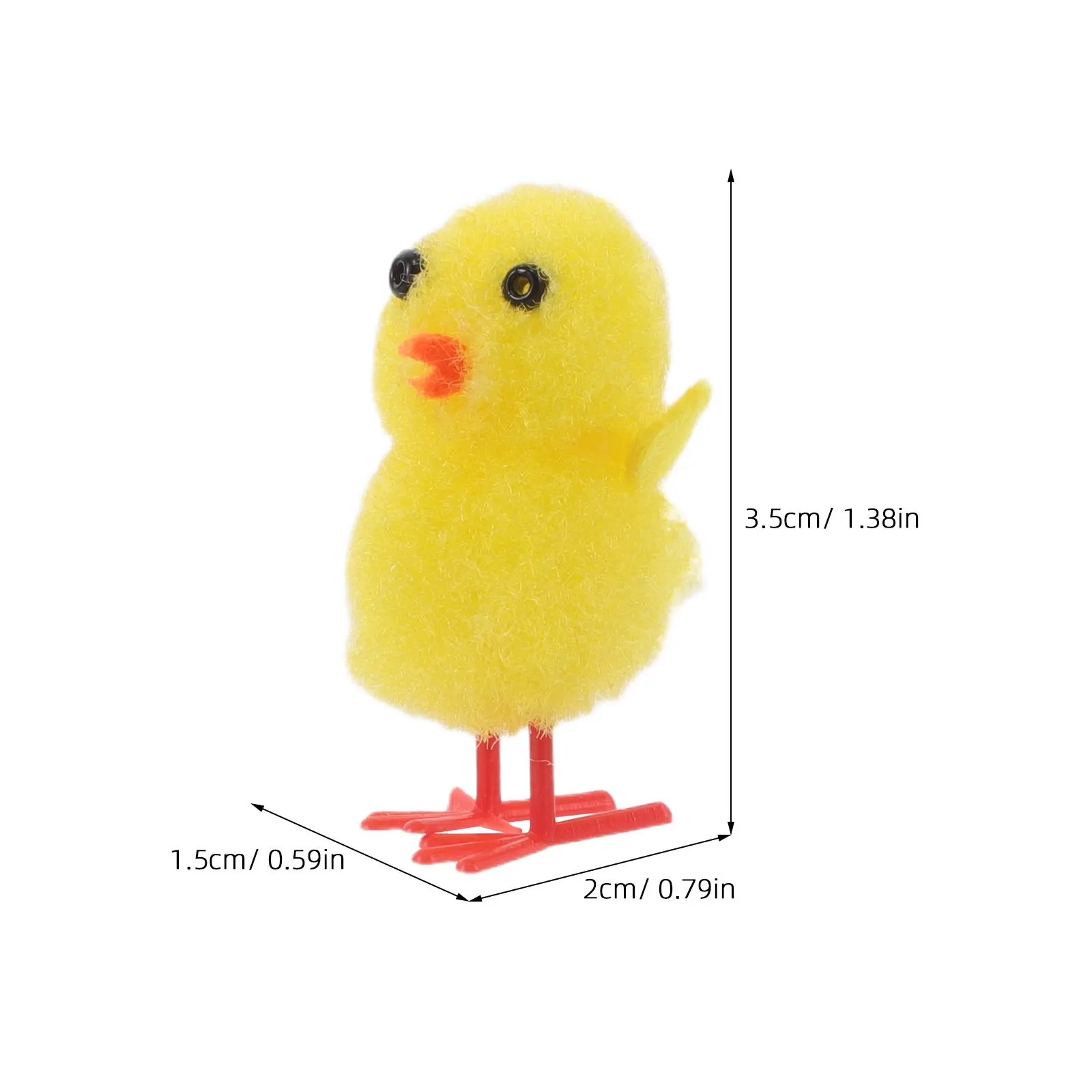 60Pcs Mini Easter Chicks Small Yellow Chicken Decorative Realistic Cute Mini Animals Easter Egg Hunt Basket Filler Spring Party
