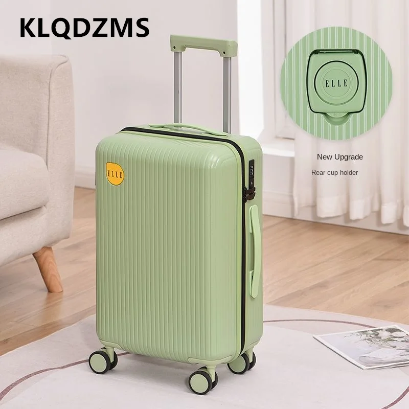 KLQDZMS borsa da viaggio per bagagli 20 "24" 26 pollici scatola d'imbarco per PC Trolley di grande capacità custodia per Password di ricarica USB valigia con cerniera