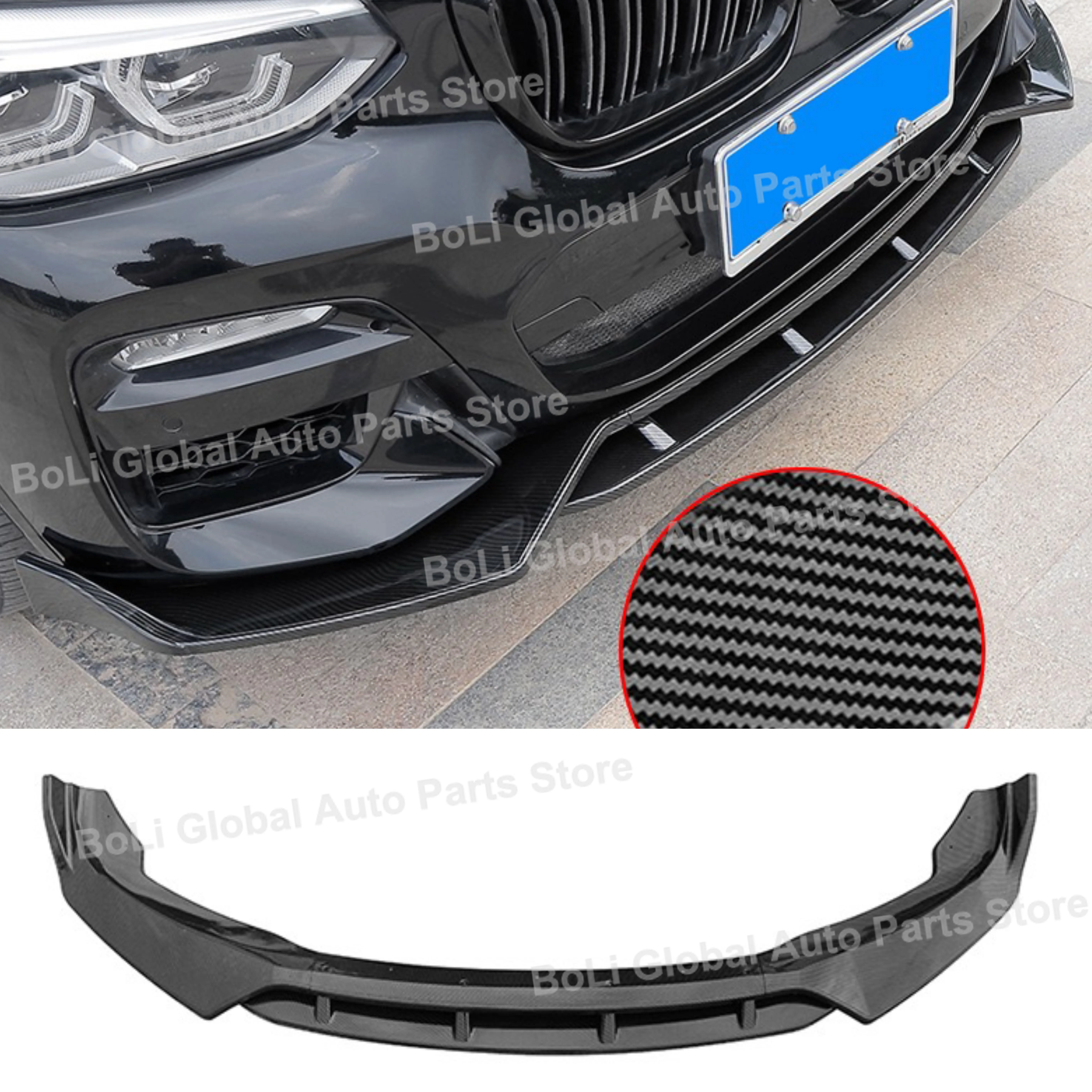 

Губа переднего бампера для BMW X3 X4 M40 G01 G02 M-performance, внешняя отделка Canard Lip Splitter Body Kit 2017-2021 M-sport