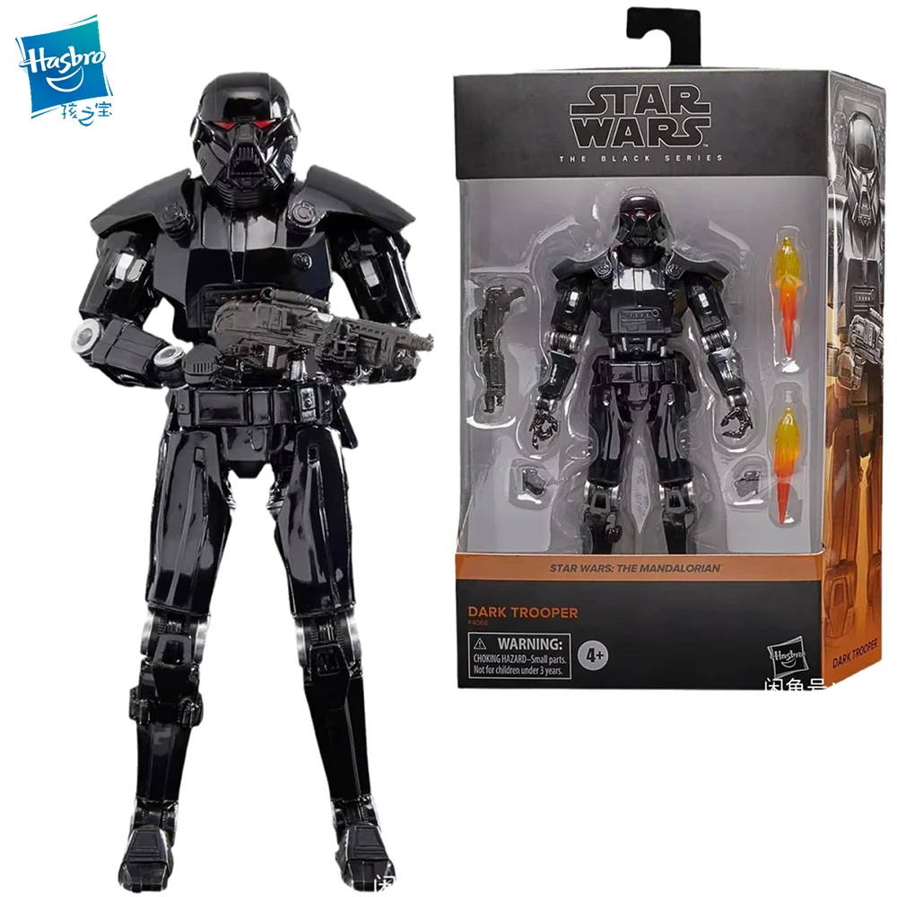 

Hasbro Star Wars The Black Series The Mandalorian Dark Trooper 16CM Action Figure Model Gifts Collect Toys F4066