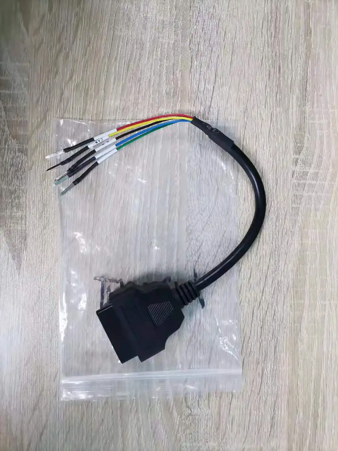16pin Jumper Tester Connector OBD2 Male 5Pin Adapter Connection To Female 16 Pin Can K Line DIY Car Truck Extension Cable Tool