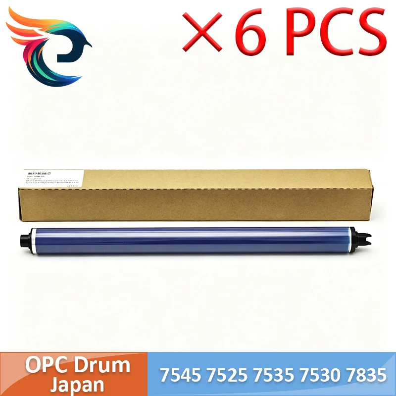 6 шт. для Xerox 7545 7525 7535 7530 7835 7845 7855 7830 7970 WC7525 WC7535 WC7835 WC7855 OPC-цилиндр, новый, совместимый, Япония
