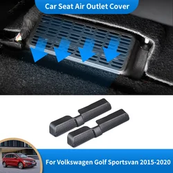 for Volkswagen VW Golf Sportsvan 2015~2020 Air Vent Antiblocking Dust Cover Under Seat Air Conditioning Outlet Cover Accessories