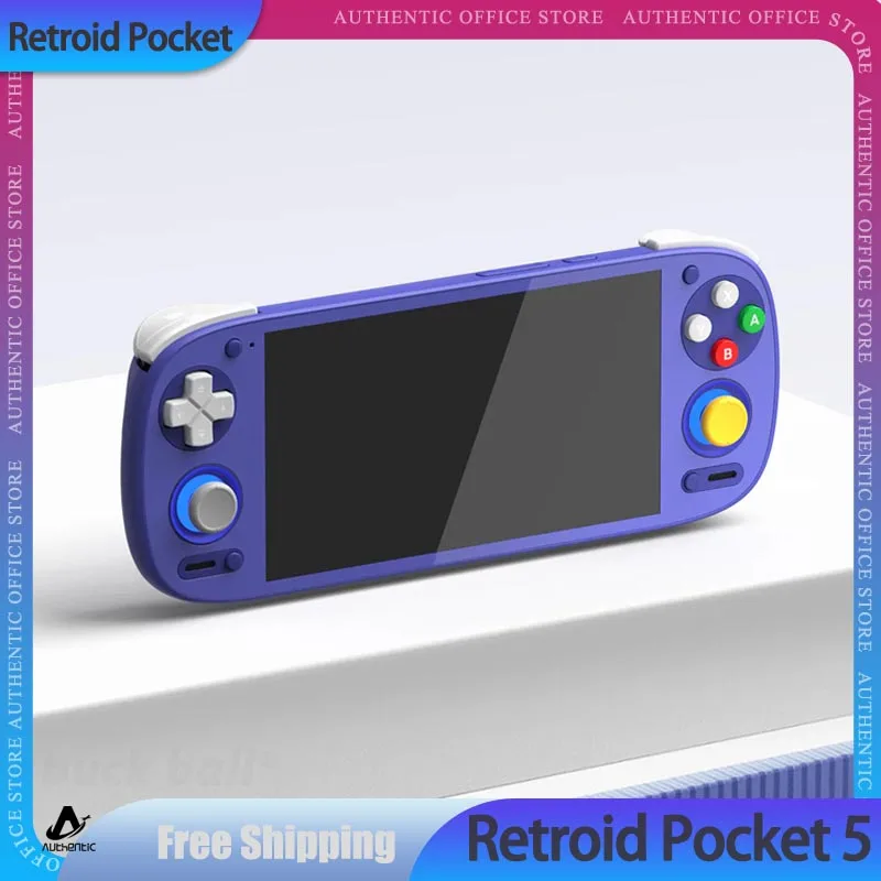 Retroid Pocket 5 Sd865 8+128g Rp5 5.5 Inch Bluetooth5.1 Android Oled Hd Screen Pocket Handheld Gaming Console Customize For Gift