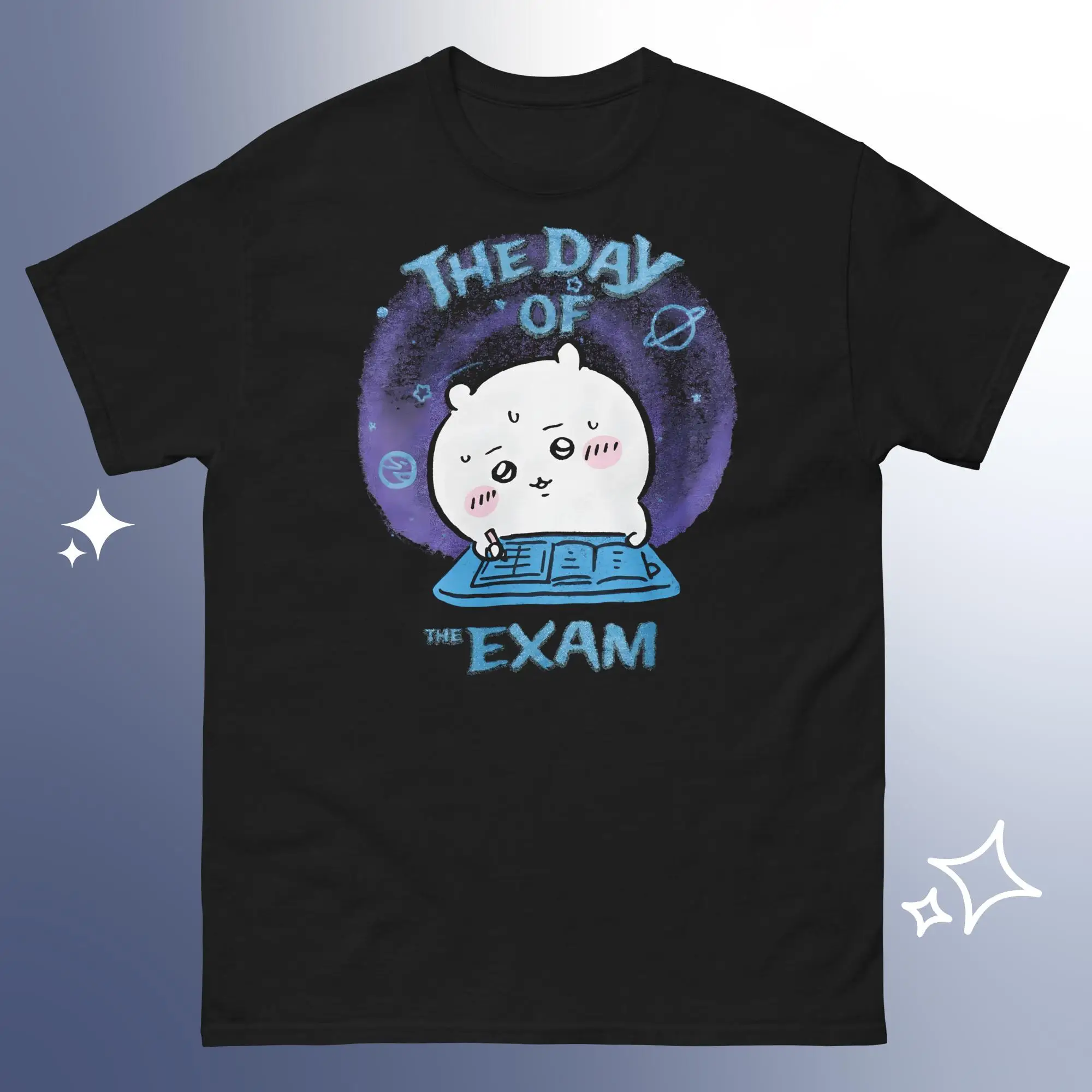 Chiikawa Kawaii Anime T-Shirt Unisex Kurzarm-Oberteil Lässiges Alltagsoutfit Niedliches Charakter-Print T-Shirt für Männer und Frauen – Detail 3