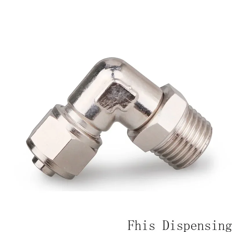 قفل الجوز هوائي النحاس الانحناء الروتاري المشترك الأنابيب المعدنية محول من صمام الاستغناء سريع تحول الكوع 8-02/01 #3