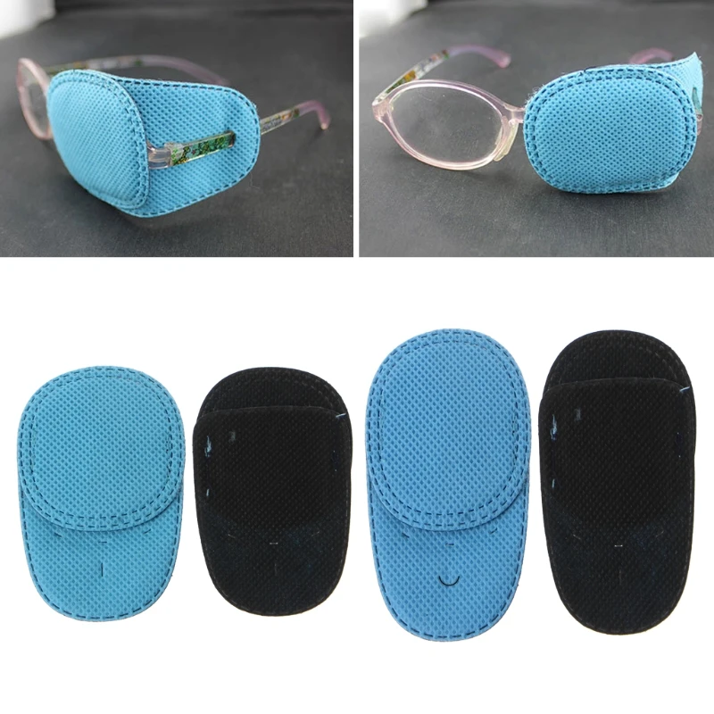 Patchs pour les yeux amblyopie pour lunettes, patchs d'entraînement pour les yeux paresseux strabisme pour enfants 6 pièces