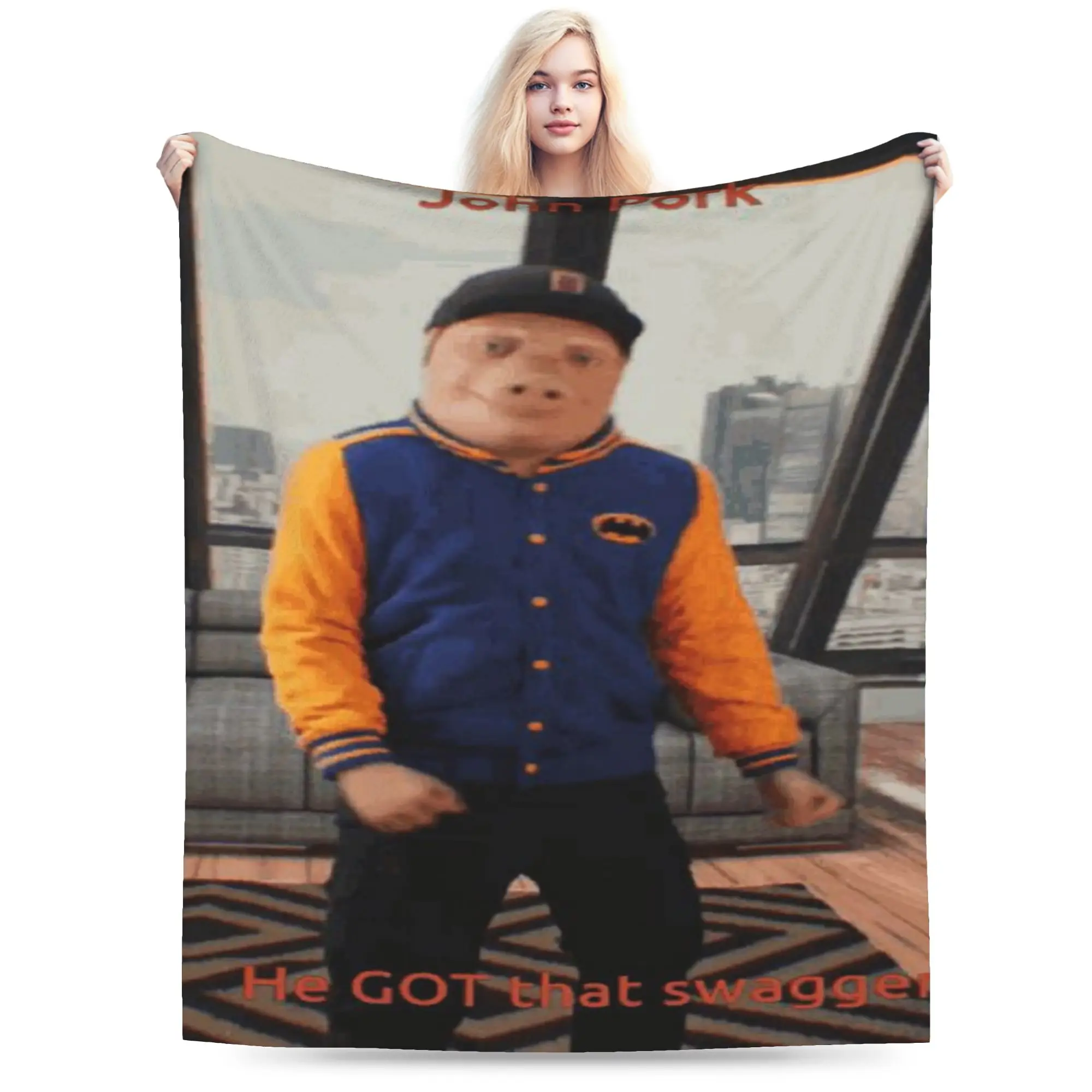 New Arrival John Pork is calling Blanket Super Soft Fleece  Comfortable Throw Blankets Machine Washable