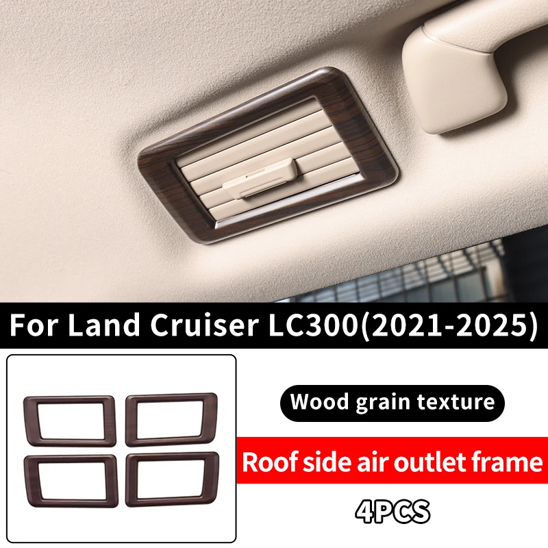 

For Toyota Land Cruiser 300 2021-2024 Air Conditioning Vent Decoration Protective Sticker LC300 Interior Accessories Tuning