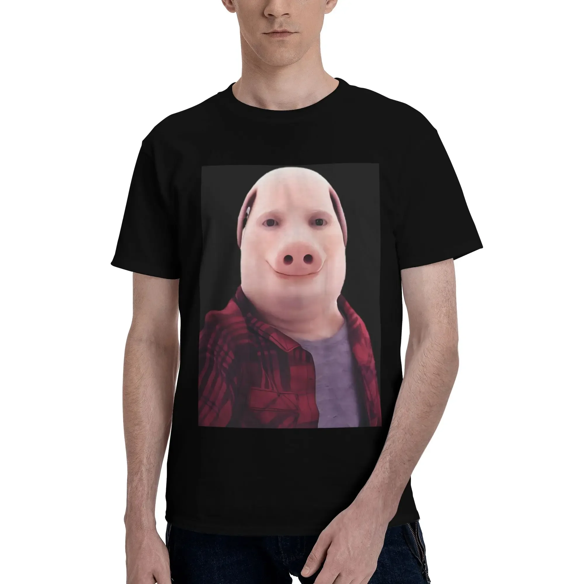 

John Pork Is Calling 100% Cotton T-Shirt Men's Oversized T Shirts Men O-Neck Short Sleeve S-6XL
