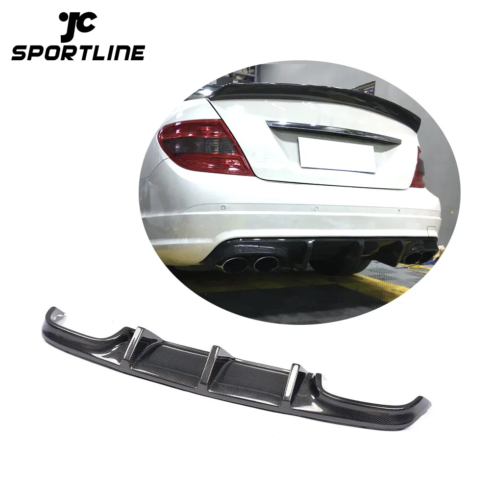 

W204 C63 Carbon Rear Diffuser Lip For BENZ W204 TMS Style