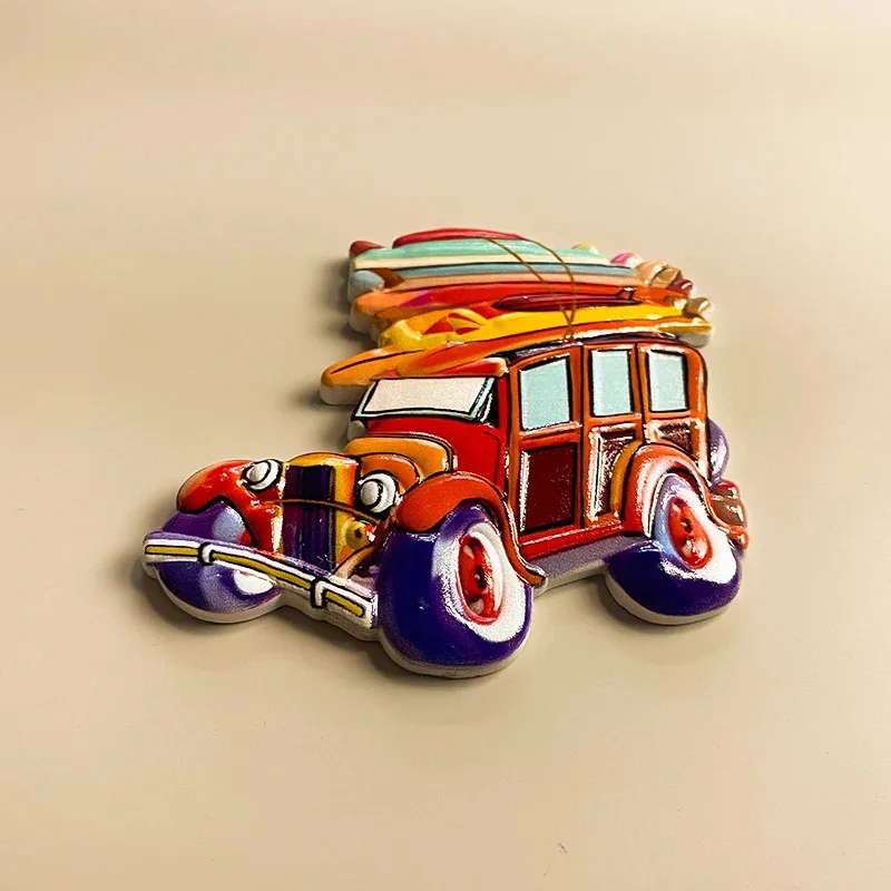 1pc, Tourist souvenirs from all over world, beach, 3D stereoscopic refrigerators, magnets, home decoration items, handi