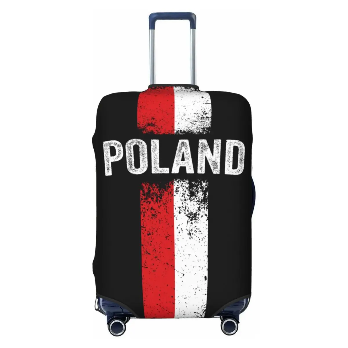 

Custom Poland Flag Luggage Cover Fashion Polish Pride Patriotic Suitcase Protector Covers Suit For 18-32 inch