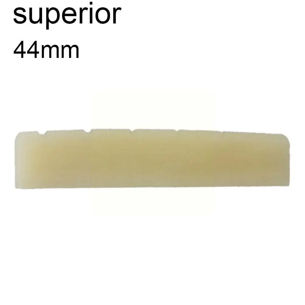 Unbleached Bone Acoustic Classical Guitar Nut Slotted Folk Nuts Upper Folk Lower And Saddle 43/44/45mm 72/74/76mm DIY Slott C8V5