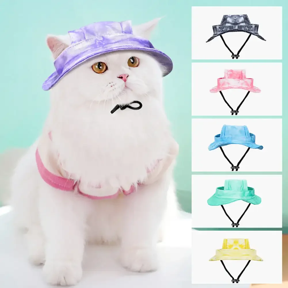 Pet Hat with Ear Holes Sunscreen Baseball Cap Summer Dog Cap Sun Hat Outdoor Hiking Hat Pet Hats for Small Medium Dogs