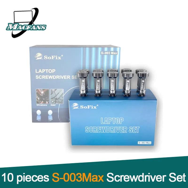 S-003Max Precision Screwdriver Set for Macbook Air Pro Laptops Tablets Mobile Phone Screw Installation Disassembly Repair Tool