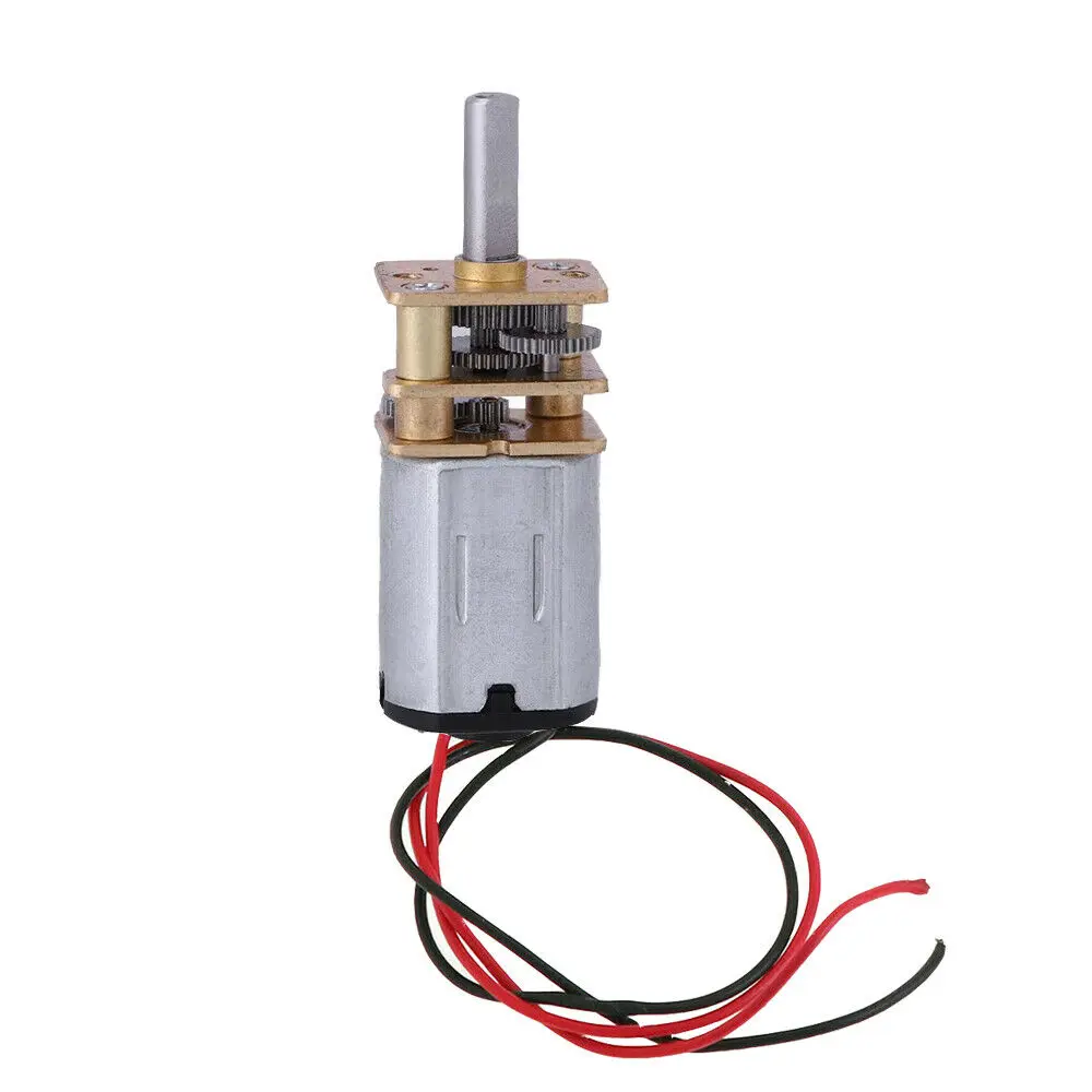 Imagem -03 - Mini Micro Metal Gear Motor Volante dc Motors 60rpm Velocidade Lenta Full Metal Gearbox Redutor Toy 3v6v N20 Pcs