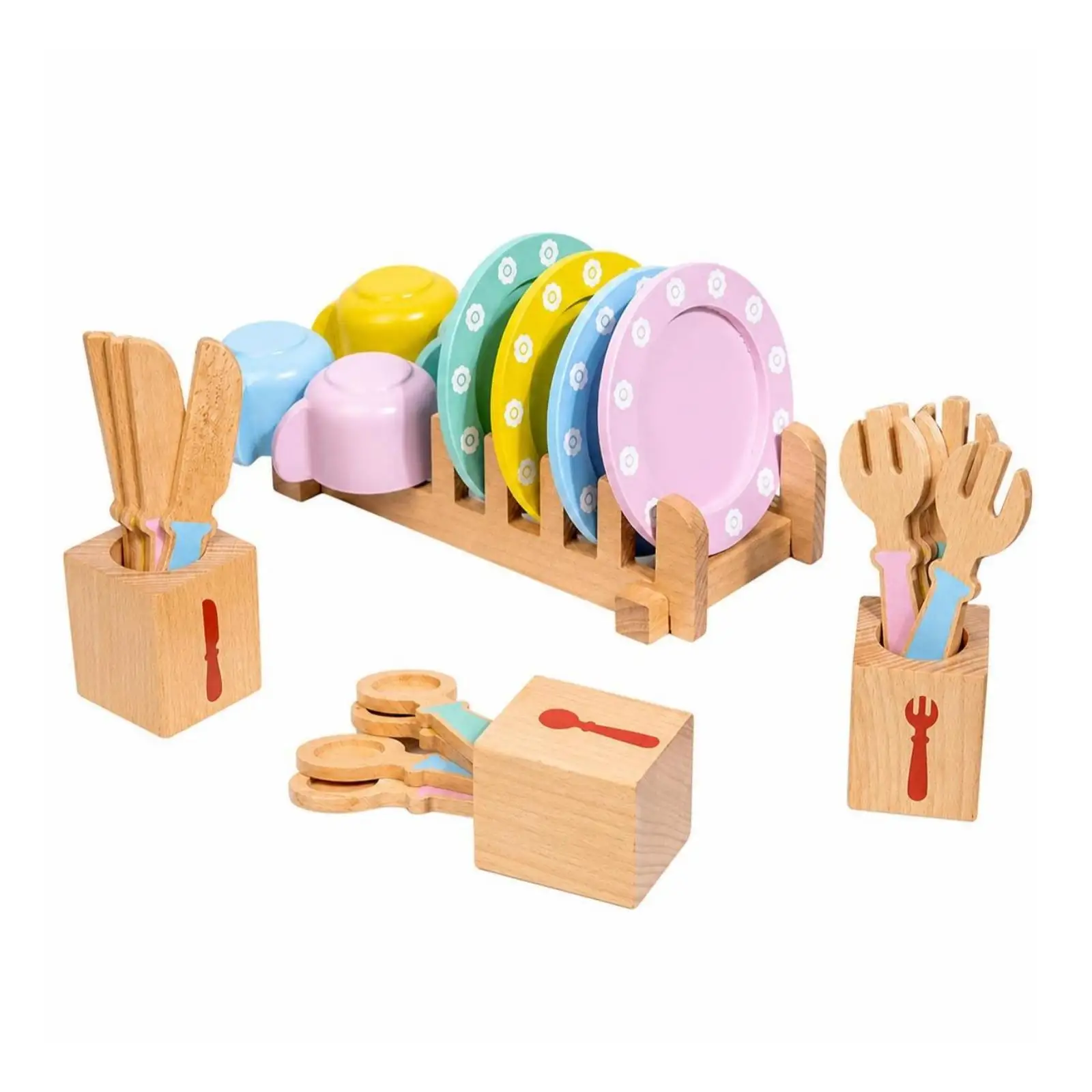 wooden-dinnerware-toy-pretend-toy-tableware-set-with-storage-rack-play-food-set-with-cutting-tool-creative-for-children