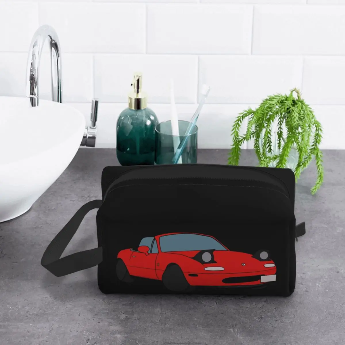 mazda-miata-mx5-1990-bolsa-de-maquiagem-vermelha-organizador-de-cosmeticos-kit-de-armazenamento-dopp-bolsa-de-cosmeticos-de-higiene-pessoal-para-mulheres-estojo-de-lapis-de-beleza