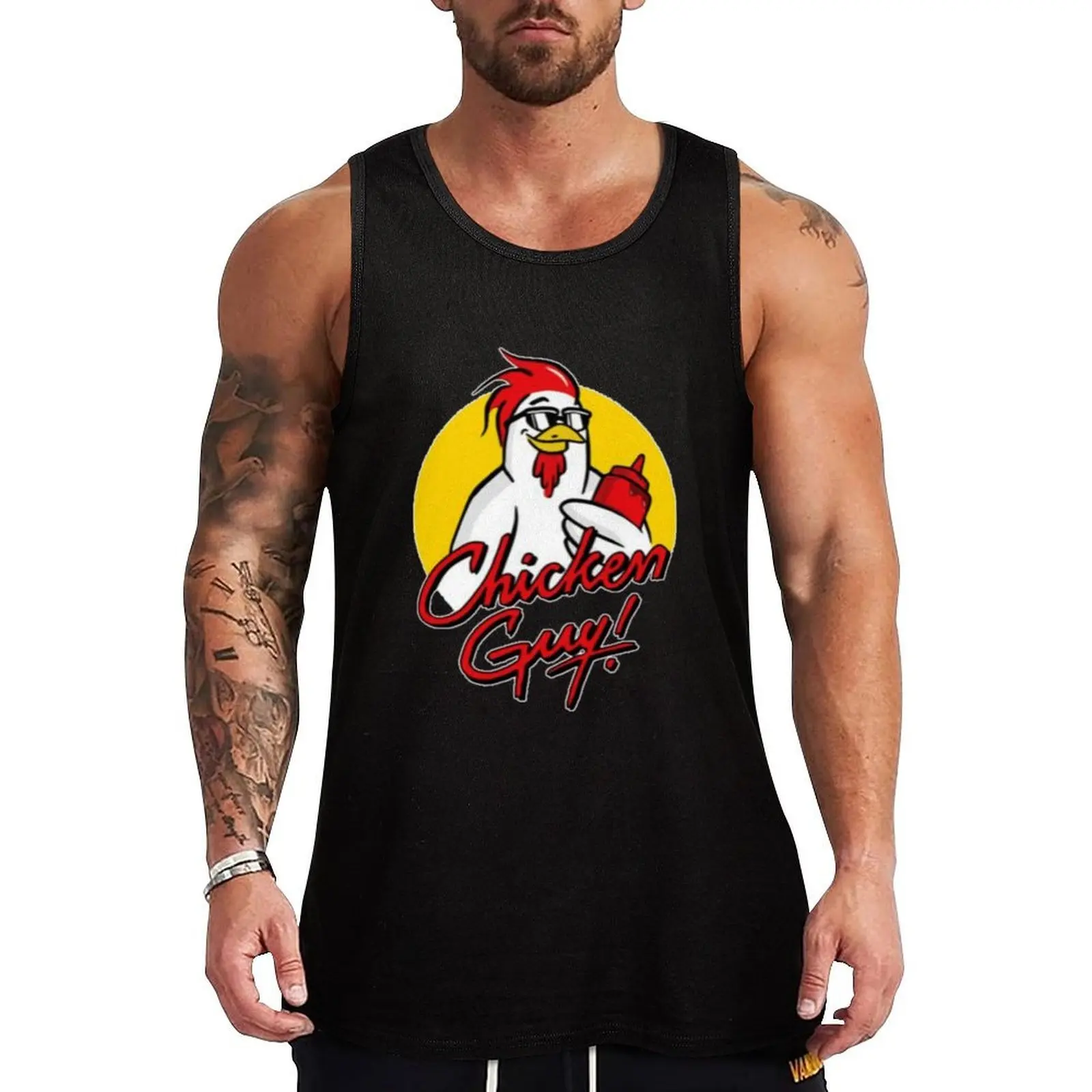 Guy Fieri Chickenchicken guy t. Tank Top Loose Sleeveless Casual Tank Top Lightweight Summer