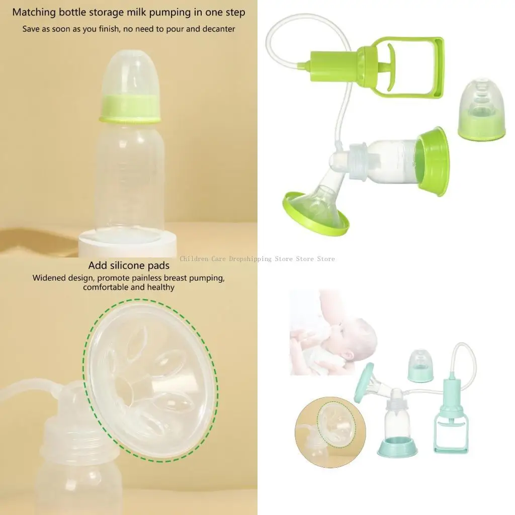 

Lightweight Manual Breast with Breastfeeding Bottle for Nursing Women Mom
