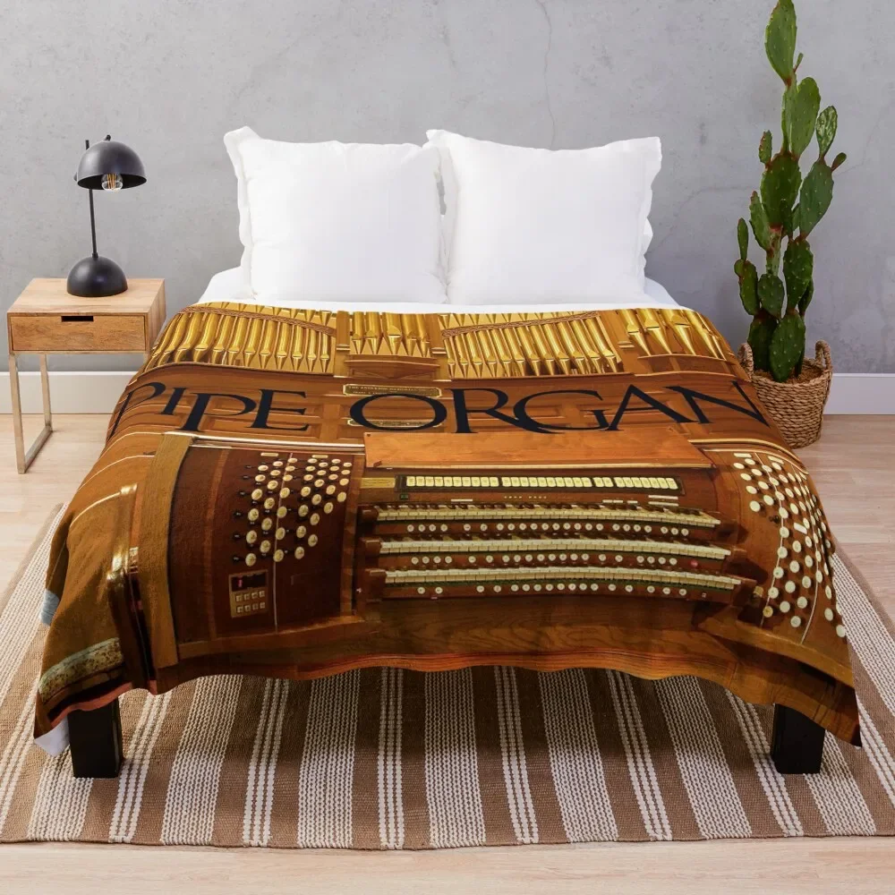 Big Pipe Organ Throw Blanket Camping Thins Plaid Giant Sofa Blankets