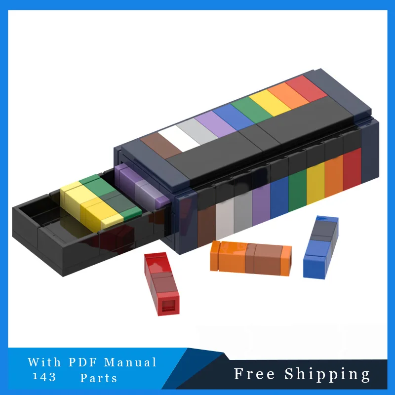 

143 PCS Creative MOC Beautiful Oil Painting Stick Building Blocks Models Children Puzzle Assembly Display Toys Christmas Gifts