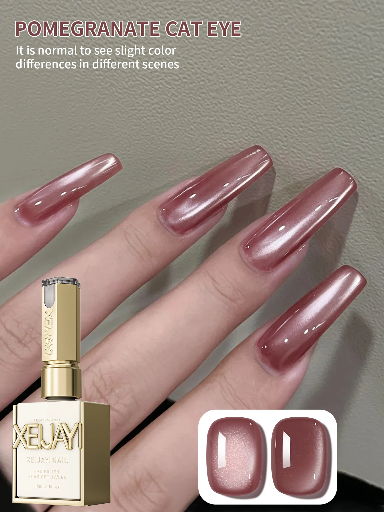 15Ml Pink Cat Eye G…