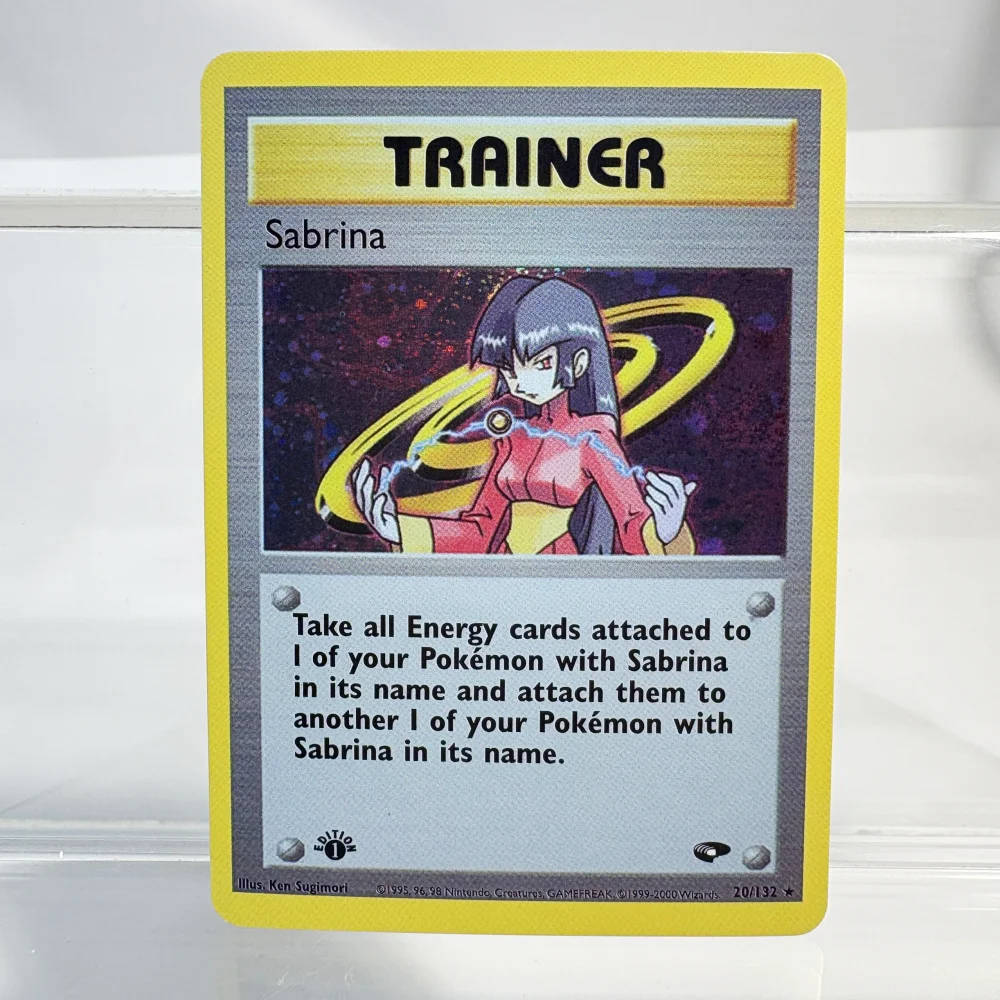 PKM Kaarten Holografische Folie Kaart KOGA GIOVANNI SABRINA BLAINE Trading Card Proxy Collection Battle Card Speelgoed Geschenken