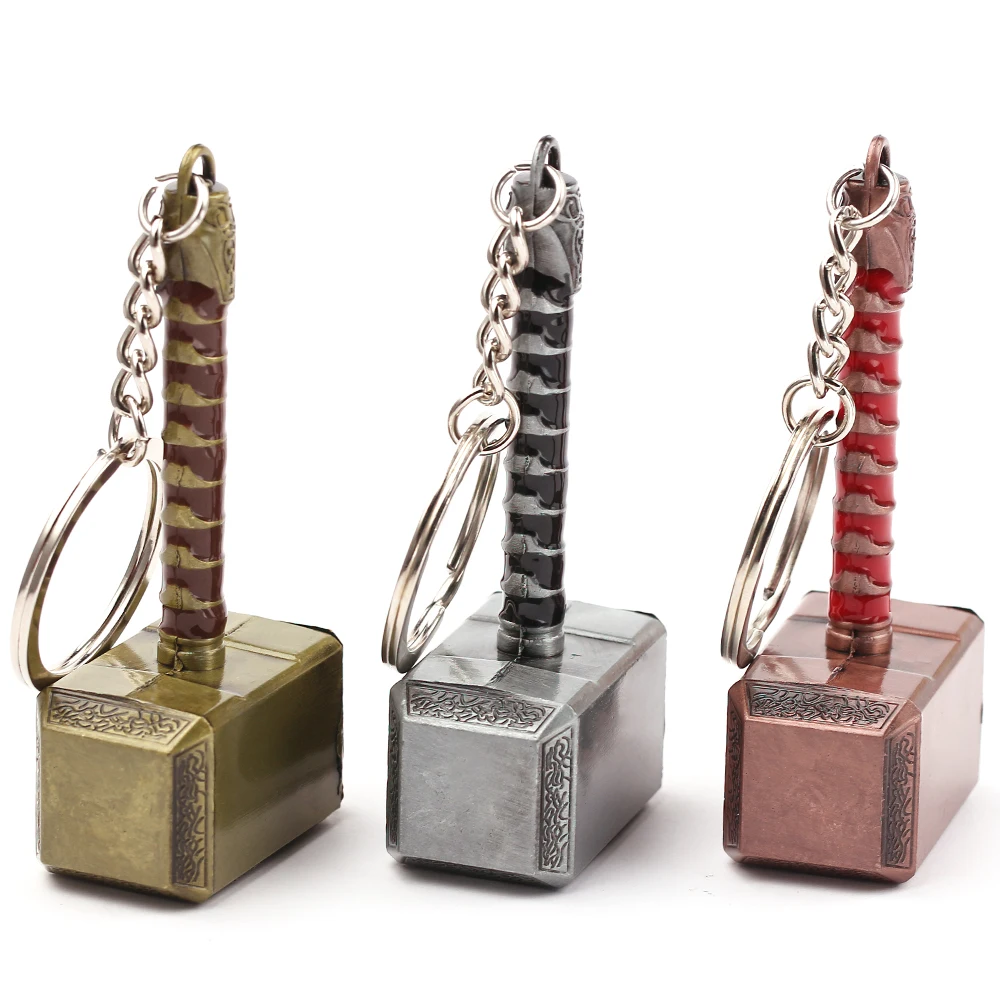 Avengers Thor Hammer Metall-Schlüsselanhänger Kreativer Modischer Flaschenöffner Auto-Schlüsselanhänger Accessoire Geschenk für Männer und Frauen – Detail 6