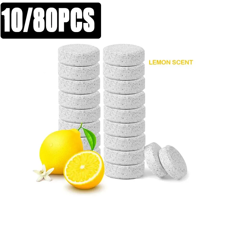 

10-80 шт., многофункциональный шипучий спрей для чистки пятен, средство для быстрого удаления, концентрат лимона, чистка пола в ванной, туалете