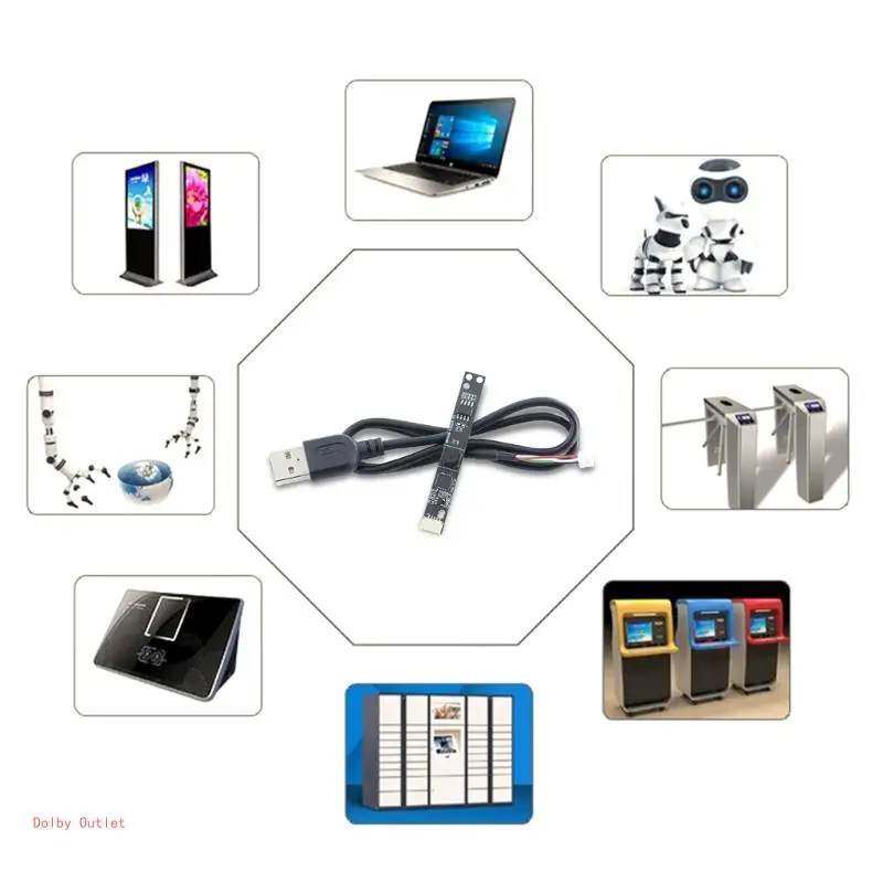 OV7675 Camera Module 0.3MP USB Frees Driver CMOS 66 Degree 2.6mm Focal Distance Camera for Face Recognition