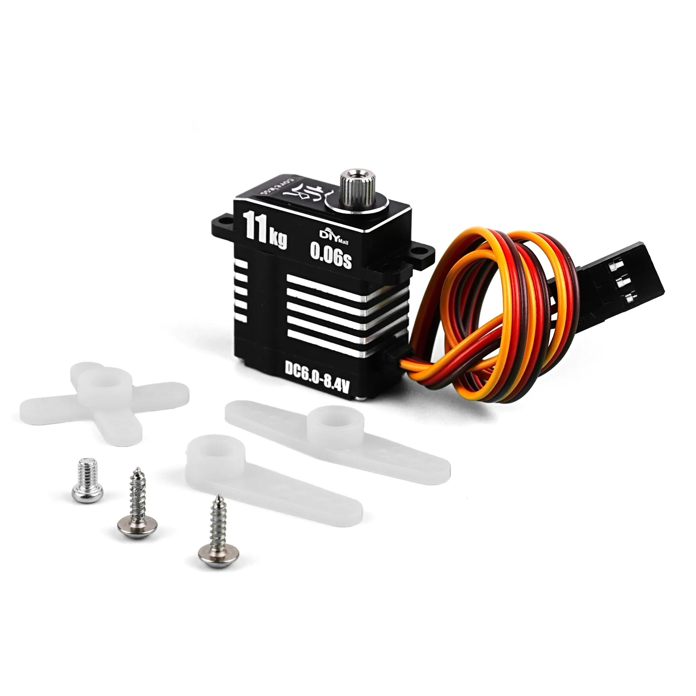 Micro servo numérique entièrement en métal 11KG H-11 programmable 180 ° /270 ° /360 °   Moteur sans noyau Mini servos pièces de bricolage pour modèle de Robot de voitures